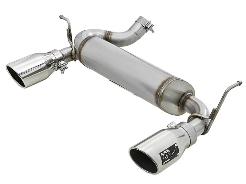 aFe Rebel Series 2.5in 409 SS Axle-Back Exhaust w/Polished Tips 07+ Jeep Wrangler (JK) V6 3.6L/3.8L - Eastern Shore Retros