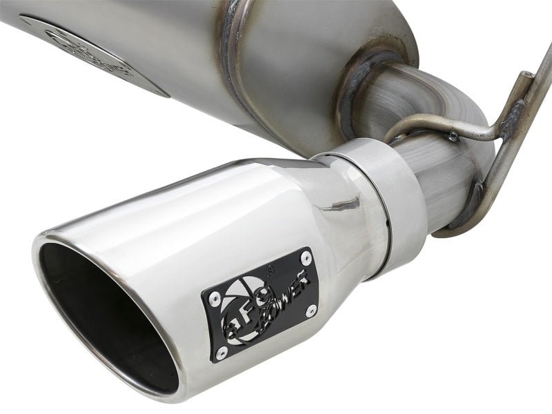 aFe Rebel Series 2.5in 409 SS Axle-Back Exhaust w/Polished Tips 07+ Jeep Wrangler (JK) V6 3.6L/3.8L - Eastern Shore Retros