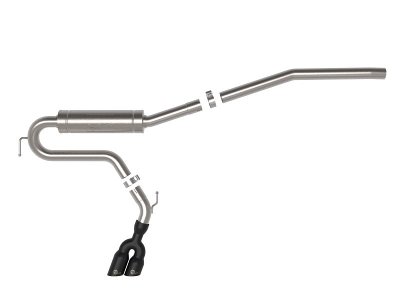 aFe Rebel Series 2.5in 409 SS Cat-Back Exhaust w/ Black Tip 2022 Ford Maverick - Eastern Shore Retros