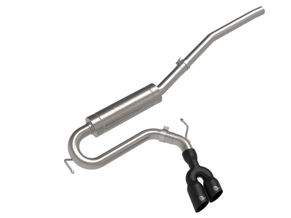 aFe Rebel Series 2.5in 409 SS Cat-Back Exhaust w/ Black Tip 2022 Ford Maverick - Eastern Shore Retros