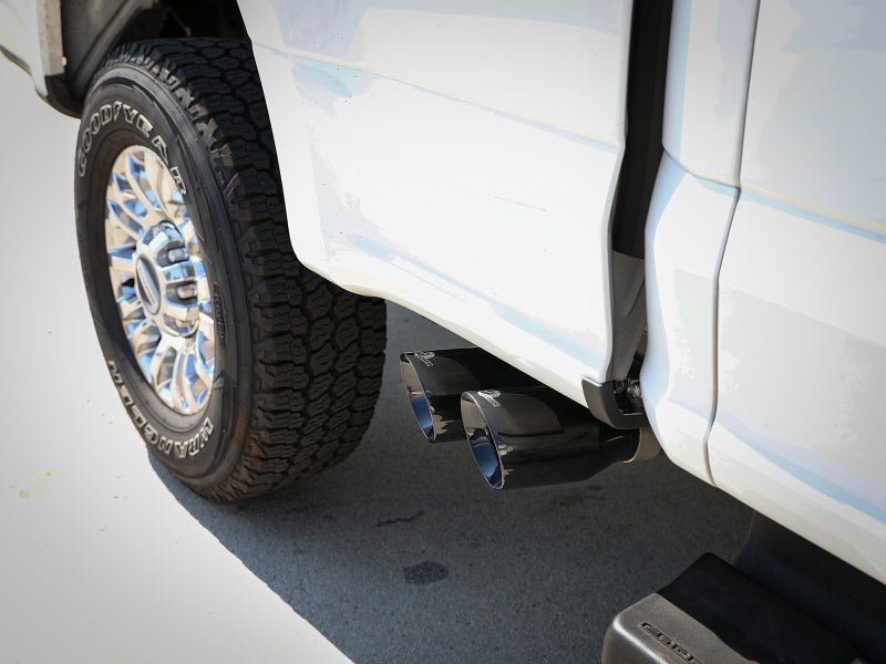 aFe Rebel Series 3in 409 SS Cat-Back Exhaust w/ Black Tips 17-20 Ford F-250/F350 V8 6.2L/7.3L - Eastern Shore Retros