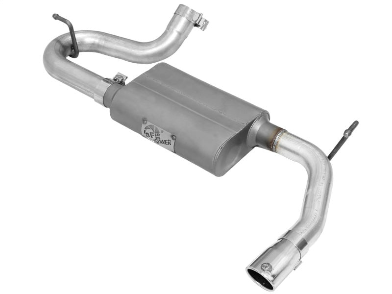 aFe Scorpion 2-1/2in Alum Steel Axle-Back Exhaust w/Polished Tip 07-18 Jeep Wrangler JK V6-3.6/3.8L - Eastern Shore Retros