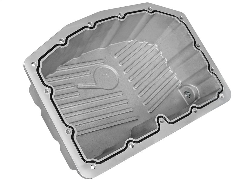 aFe Street Series Engine Oil Pan Raw w/ Machined Fins; 11-17 Ford Powerstroke V8-6.7L (td) - Eastern Shore Retros