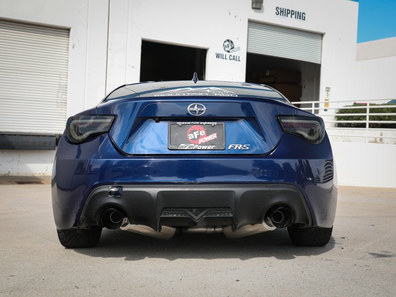 aFe Takeda Exhaust Axle-Back 13-15 Scion FRS / Subaru BRZ 304SS Black Dual Tips Exhaust - Eastern Shore Retros