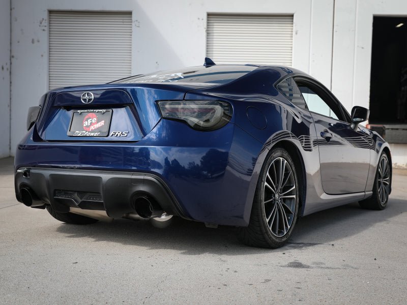 aFe Takeda Exhaust Axle-Back 13-15 Scion FRS / Subaru BRZ 304SS Black Dual Tips Exhaust - Eastern Shore Retros