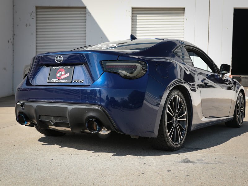 aFe Takeda Exhaust Axle-Back 13-15 Scion FRS / Subaru BRZ 304SS Blue Flame Dual Tips Exhaust - Eastern Shore Retros
