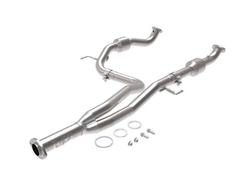 aFe Toyota Tacoma 16-17 V6-3.5L Twisted Steel Y-Pipe w/ Cat - Eastern Shore Retros