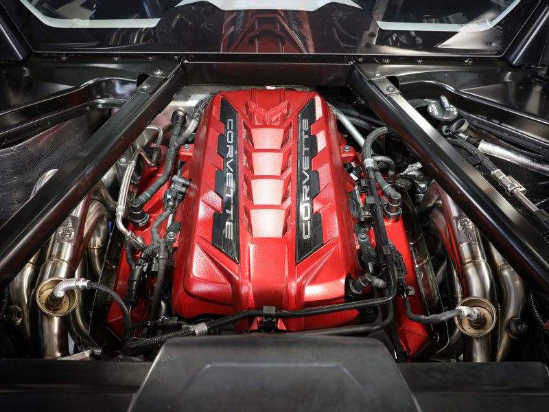 aFe Twisted 304SS Header 2020 Chevy Corvette (C8) 6.2L V8 - Titanium Ceramic Coated - Eastern Shore Retros