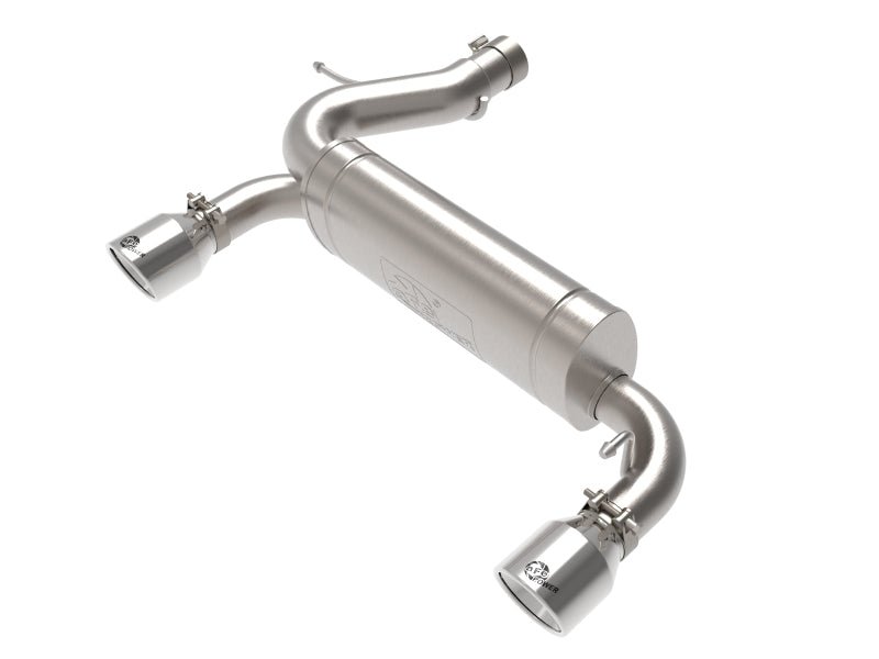 aFe Vulcan 3in 304 SS Axle-Back Exhaust 2021 Ford Bronco L4-2.3L (t)/V6-2.7L (tt) w/ Polished Tips - Eastern Shore Retros