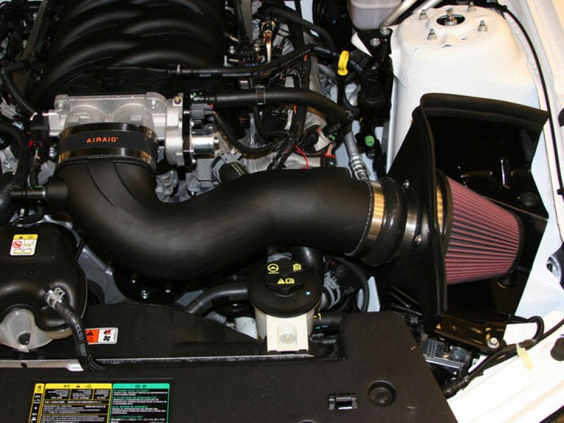 Airaid 05-09 Ford Mustang 4.6L Race Only (No MVT) MXP Intake System w/ Tube (Oiled / Red Media) - Eastern Shore Retros