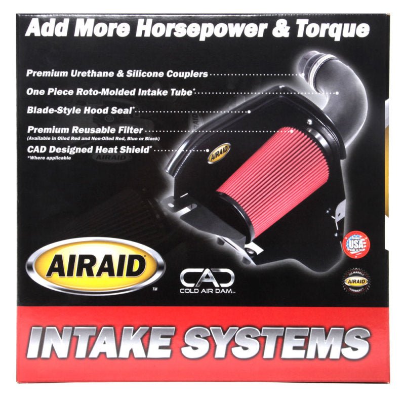 Airaid 10-13 Ford Taurus SHO/Flex 3.5L Turbo MXP Intake System w/ Tube (Dry / Red Media) - Eastern Shore Retros