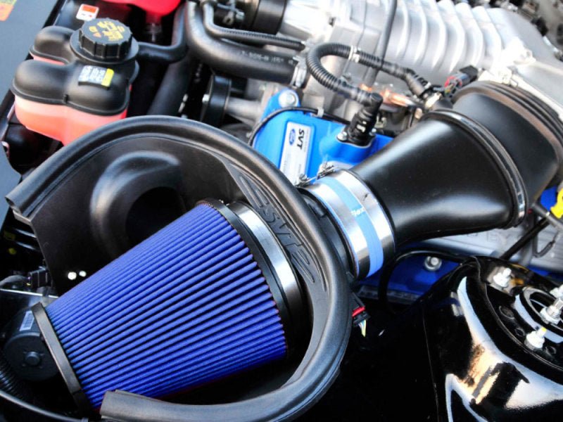 Airaid 10-14 Ford Mustang Shelby 5.4L Supercharged Direct Replacement Filter - Dry / Blue Media - Eastern Shore Retros
