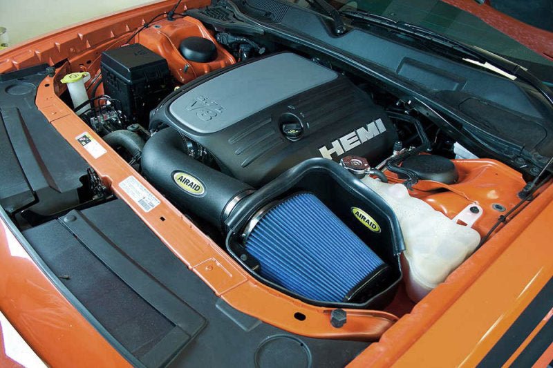 Airaid 11-14 Dodge Charger/Challenger MXP Intake System w/ Tube (Dry / Blue Media) - Eastern Shore Retros