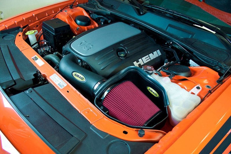 Airaid 11-14 Dodge Charger/Challenger MXP Intake System w/ Tube (Dry / Red Media) - Eastern Shore Retros