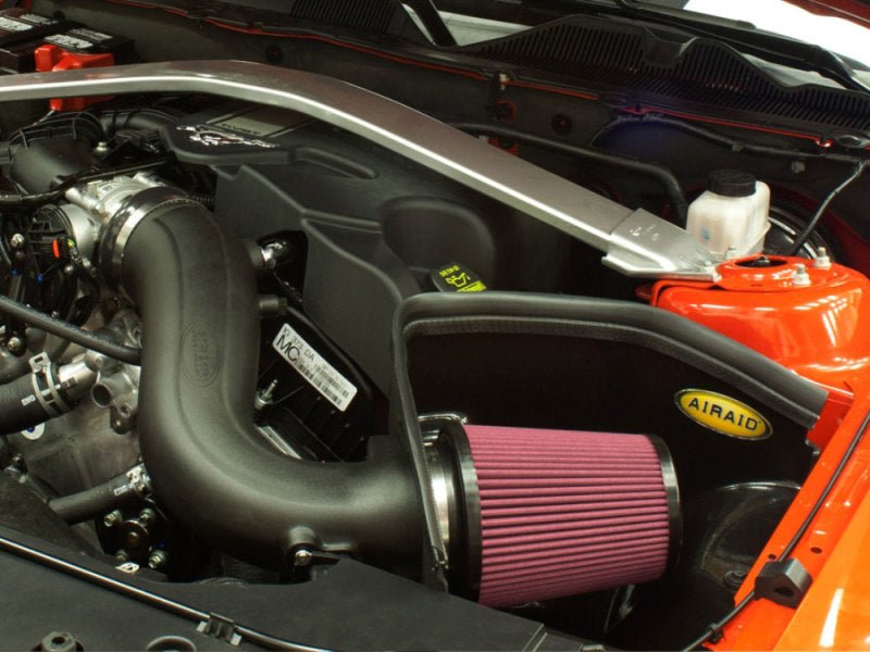 Airaid 11-14 Ford Mustang 3.7L V6 MXP Intake System w/ Tube (Oiled / Red Media) - Eastern Shore Retros