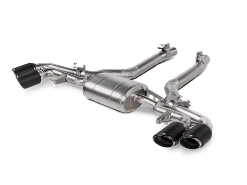 Akrapovic 2020+ BMW X5M (F95)/X6M (F96) Slip-On Line (Titanium) w/Carbon Fiber Titanium Tips - Eastern Shore Retros