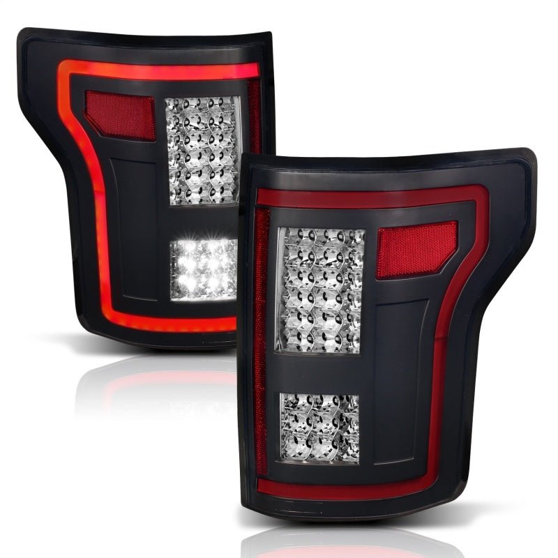 ANZO 15-17 Ford F-150 LED Taillights Black w/ Sequential - Eastern Shore Retros