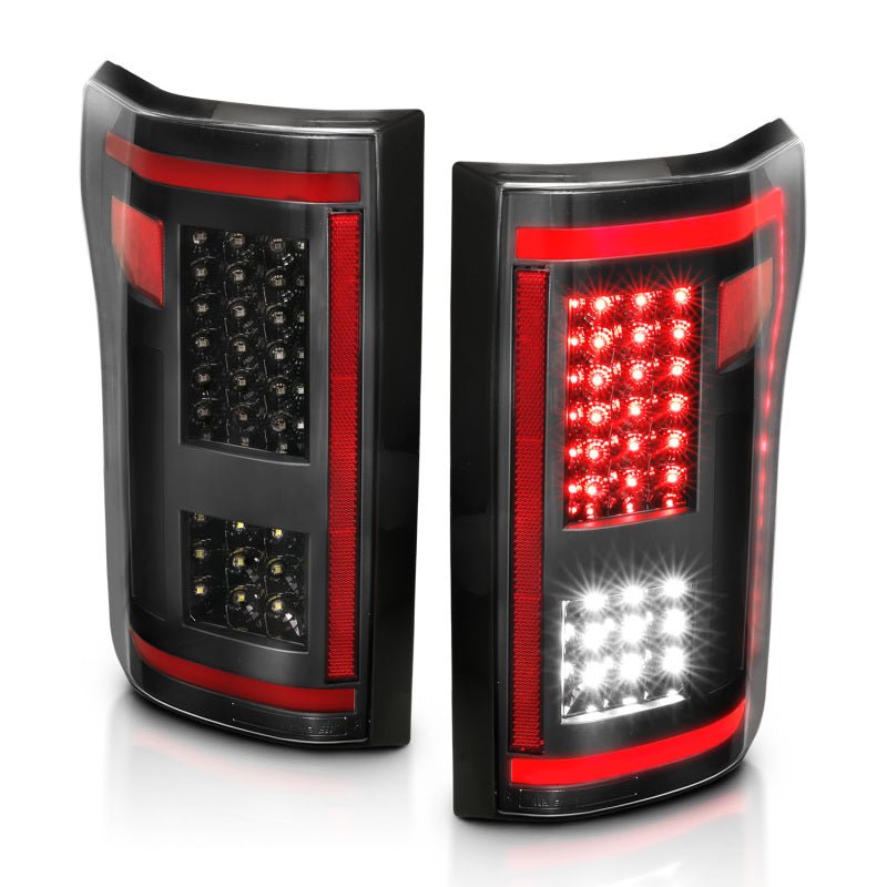 ANZO 15-17 Ford F-150 LED Taillights Black w/ Sequential - Eastern Shore Retros