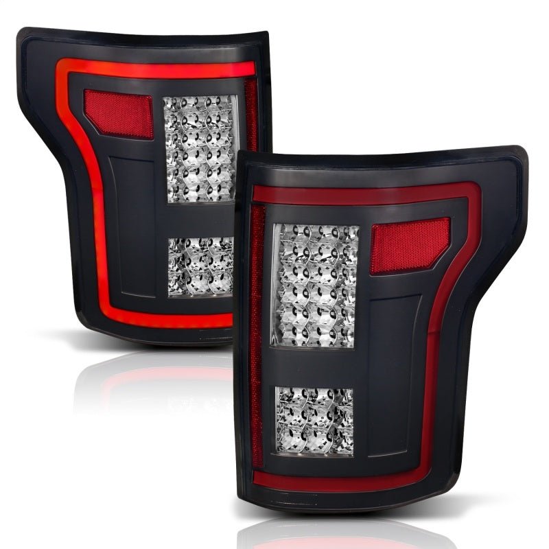 ANZO 15-17 Ford F-150 LED Taillights Black w/ Sequential - Eastern Shore Retros