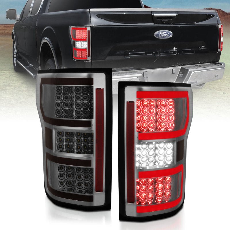 ANZO 18-19 Ford F-150 LED Taillights Smoke - Eastern Shore Retros