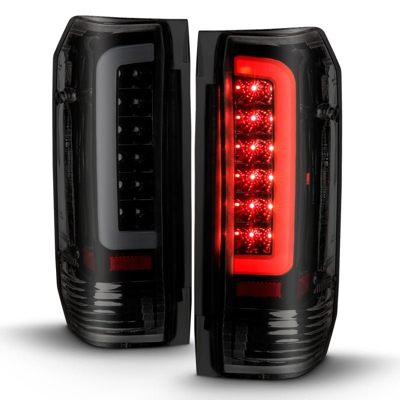 ANZO 1987-1996 Ford F-150 LED Taillights Black Housing Smoke Lens (Pair) - Eastern Shore Retros