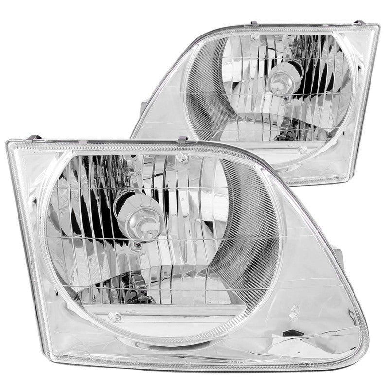 ANZO 1997-2003 Ford F-150 Crystal Headlights Chrome - Eastern Shore Retros