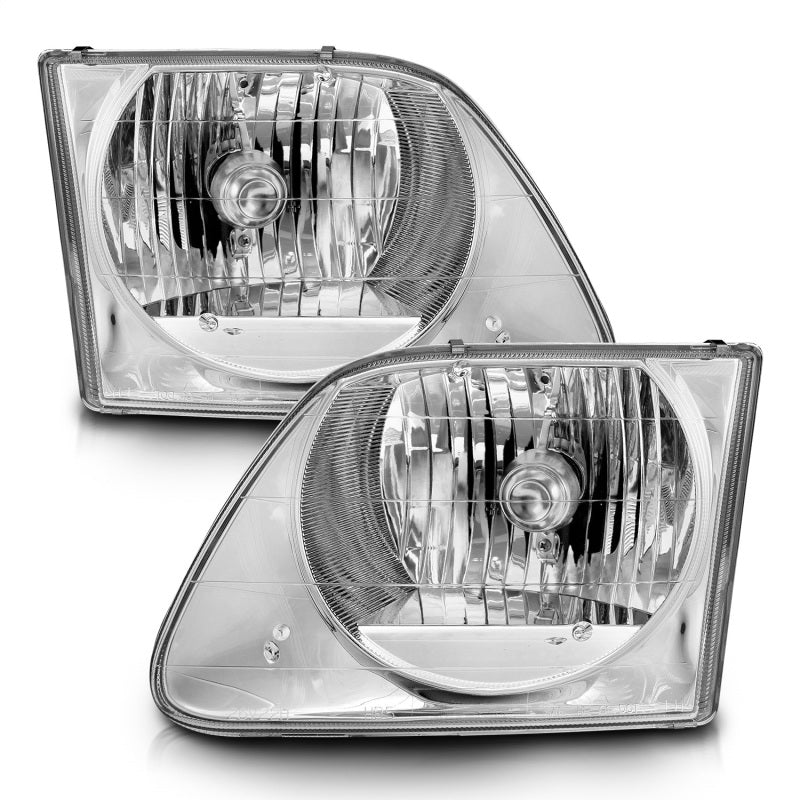 ANZO 1997-2003 Ford F-150 Crystal Headlights Chrome - Eastern Shore Retros