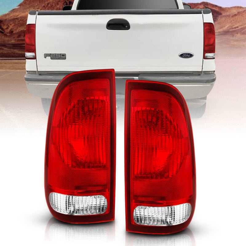 ANZO 1997-2003 Ford F-150 Taillight Red/Clear Lens (OE Replacement) - Eastern Shore Retros