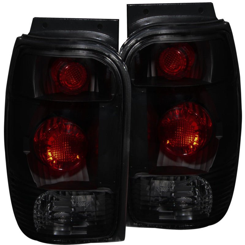 ANZO 1998-2001 Ford Explorer Taillights Dark Smoke - Eastern Shore Retros