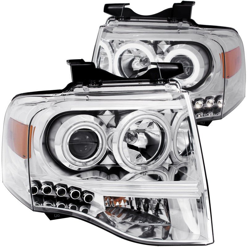 ANZO 2007-2014 Ford Expedition Projector Headlights Chrome - Eastern Shore Retros