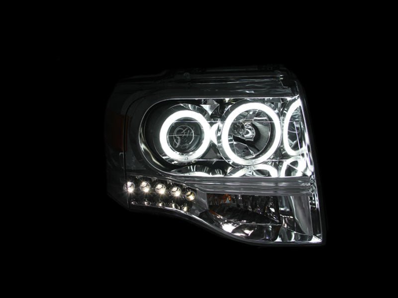 ANZO 2007-2014 Ford Expedition Projector Headlights Chrome - Eastern Shore Retros