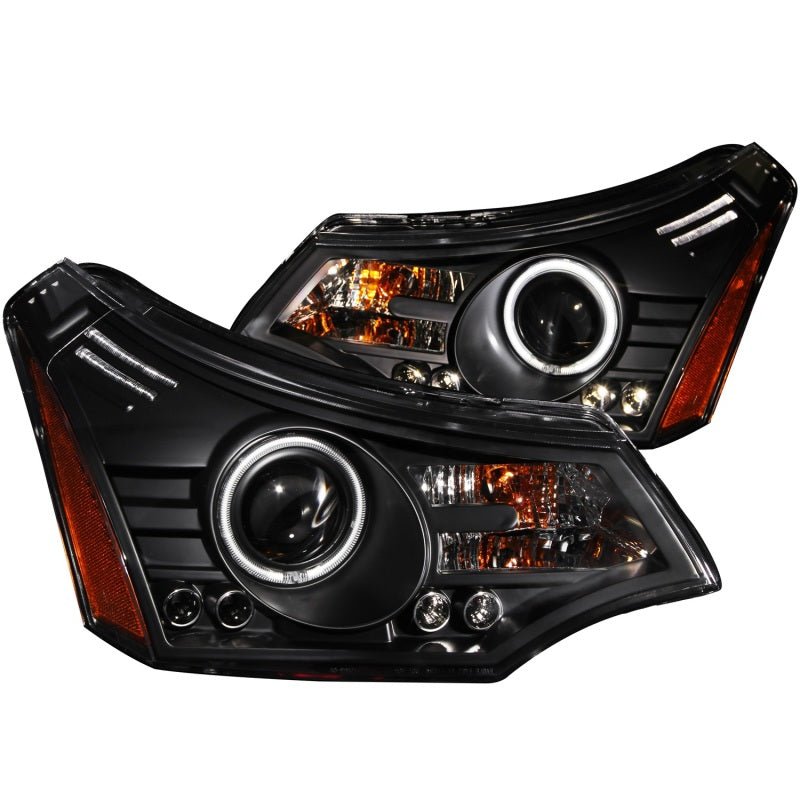 ANZO 2008-2011 Ford Focus Projector Headlights Black - Eastern Shore Retros