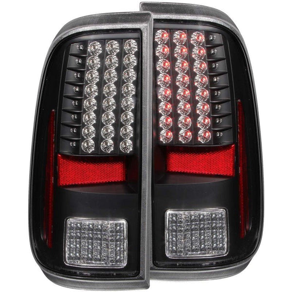 ANZO 2008-2015 Ford F-250 LED Taillights Black - Eastern Shore Retros