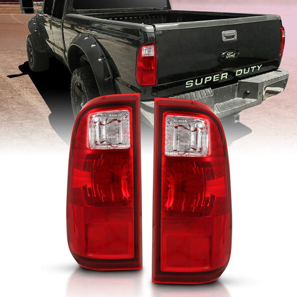 ANZO 2008-2016 Ford F-250 Taillight Red/Clear Lens (OE Replacement) - Eastern Shore Retros
