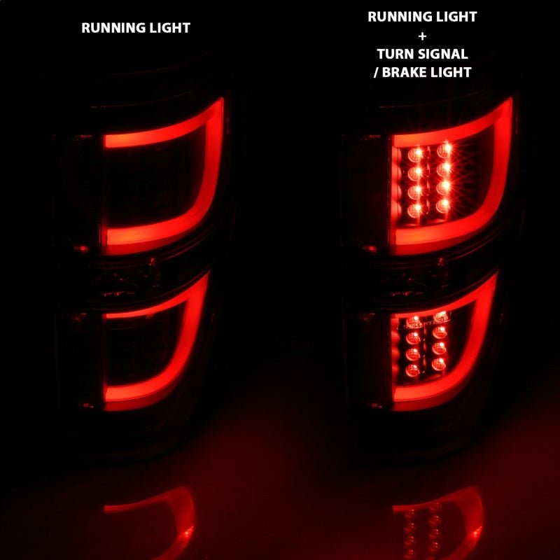 ANZO 2009-2013 Ford F-150 LED Taillights Black - Eastern Shore Retros