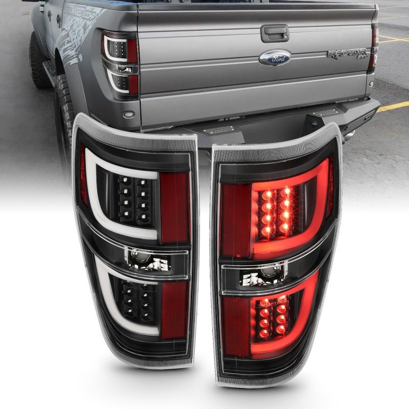 ANZO 2009-2013 Ford F-150 LED Taillights Black - Eastern Shore Retros