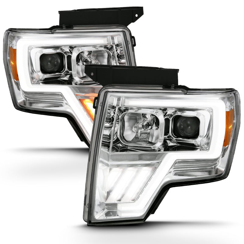 ANZO 2009-2013 Ford F-150 Projector Light Bar G4 Switchback H.L. Chrome Amber - Eastern Shore Retros