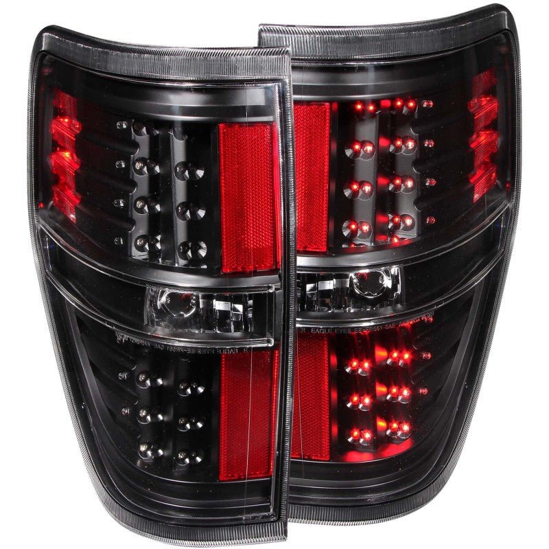 ANZO 2009-2014 Ford F-150 LED Taillights Black - Eastern Shore Retros