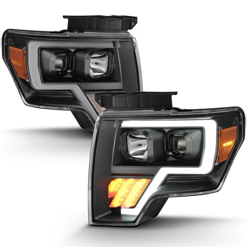 ANZO 2009-2014 Ford F-150 Projector Light Bar G4 H.L. Black Amber - Eastern Shore Retros