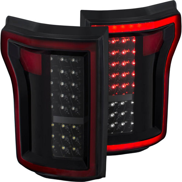 ANZO 2015-2016 Ford F-150 LED Taillights Black - Eastern Shore Retros