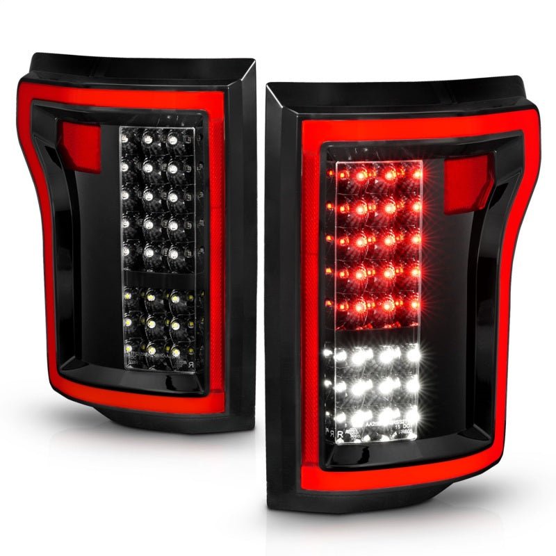 ANZO 2015-2016 Ford F-150 LED Taillights Black - Eastern Shore Retros