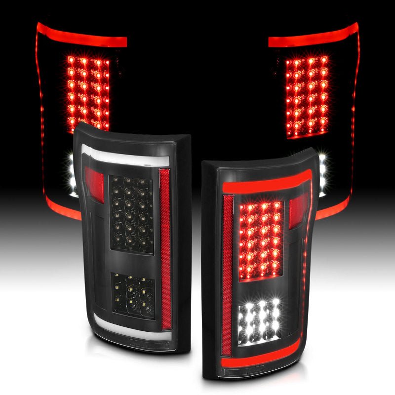 ANZO 2015-2017 Ford F-150 LED Taillights Black - Eastern Shore Retros