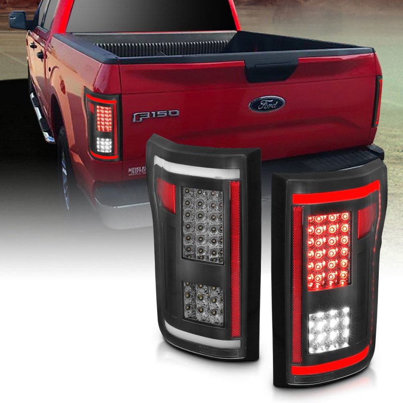 ANZO 2015-2017 Ford F-150 LED Taillights Smoke - Eastern Shore Retros