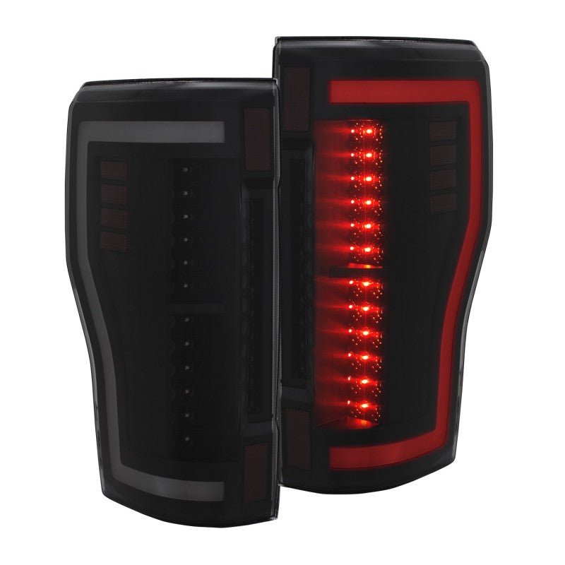 ANZO 2017+ Ford F-250 LED Taillights - Black/Smoke - Eastern Shore Retros