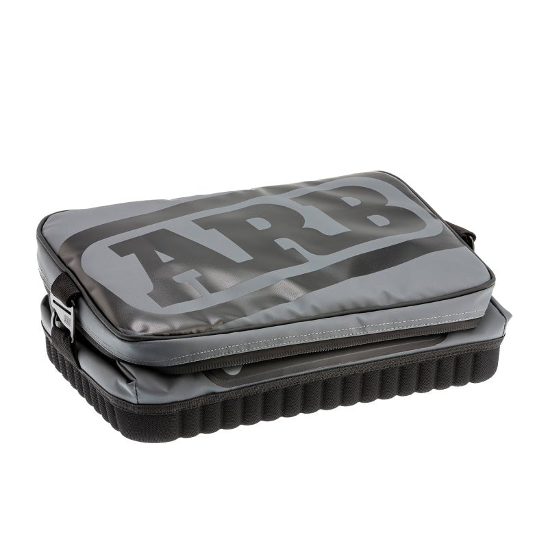 ARB Cooler Bag Charcoal w/ Red Highlights 15in L x 11in W x 9in H Holds 22 Cans - Eastern Shore Retros