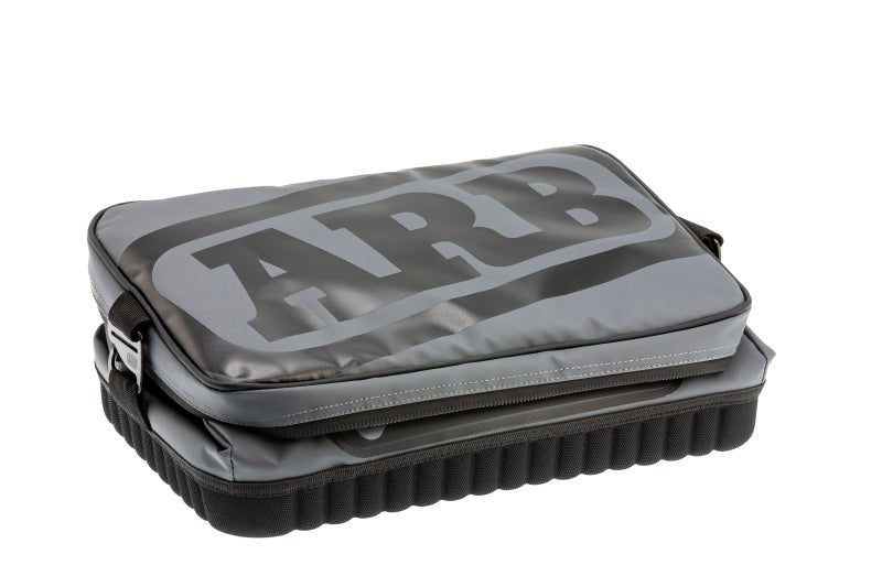ARB Cooler Bag Charcoal w/ Red Highlights 15in L x 11in W x 9in H Holds 22 Cans - Eastern Shore Retros