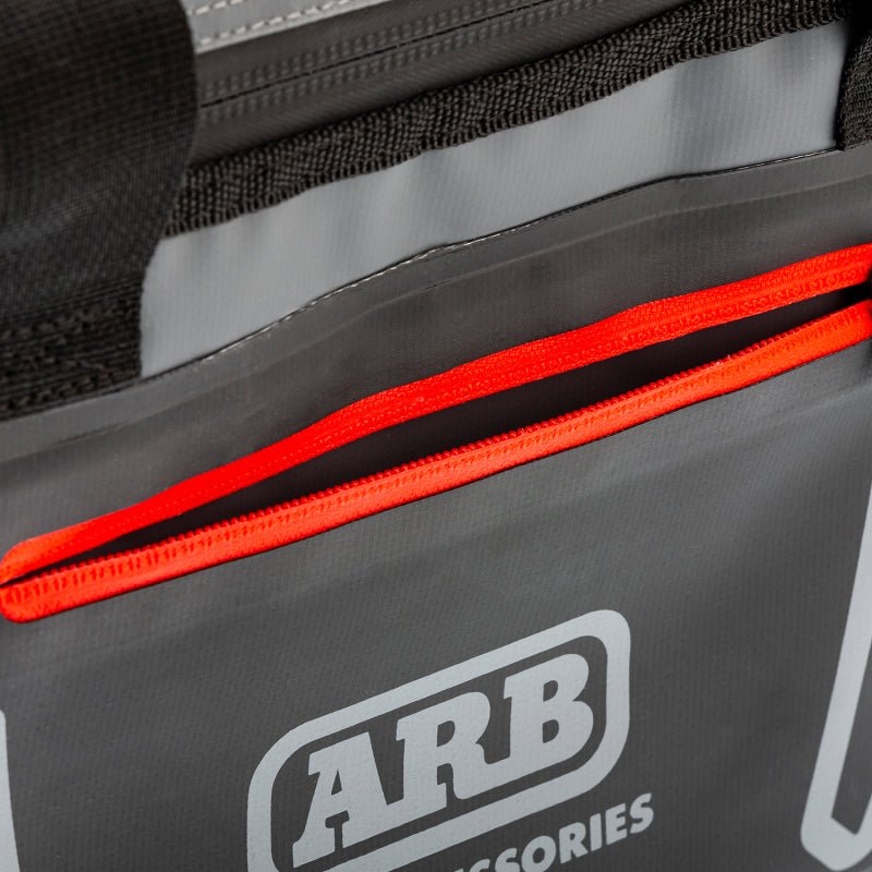 ARB Cooler Bag Charcoal w/ Red Highlights 15in L x 11in W x 9in H Holds 22 Cans - Eastern Shore Retros
