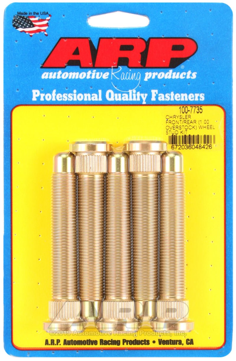 ARP Chrysler Front / Rear M14 1.000 Over Stock Wheel Stud Kit - Eastern Shore Retros