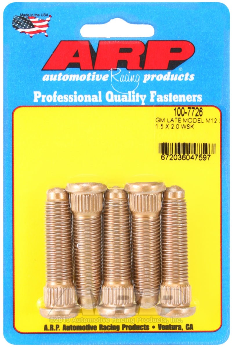 ARP GM Late Model M12 X 1.5 X 2.0 Wheel Stud Kit - Eastern Shore Retros