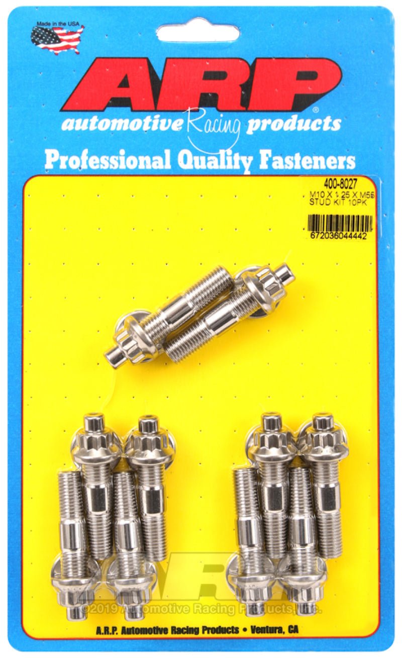 ARP M10 x 1.25 x 55mm Broached Stud Kit (10pcs) - Eastern Shore Retros